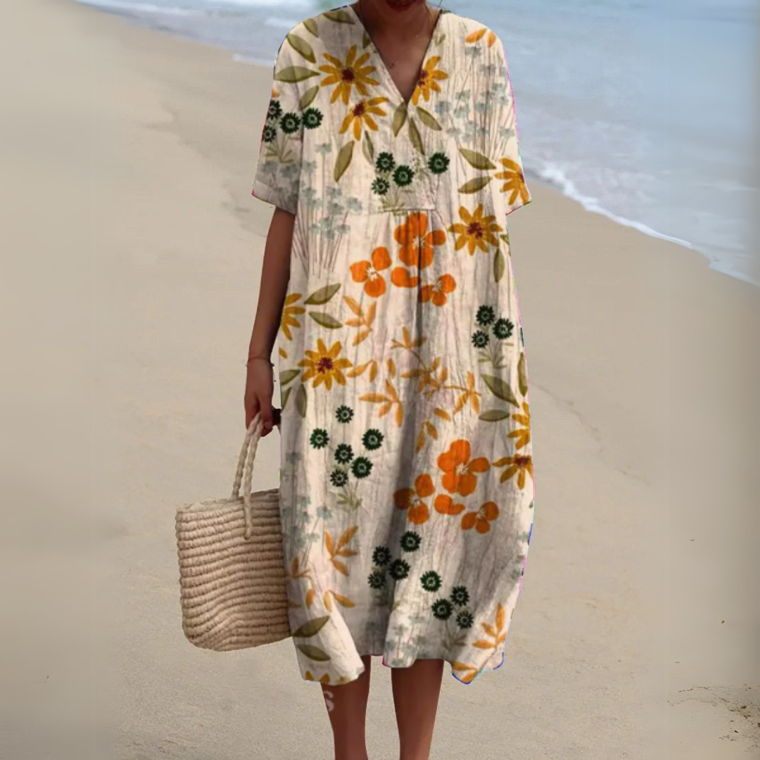Jolanta – Bloomfield Linen Midi Dress