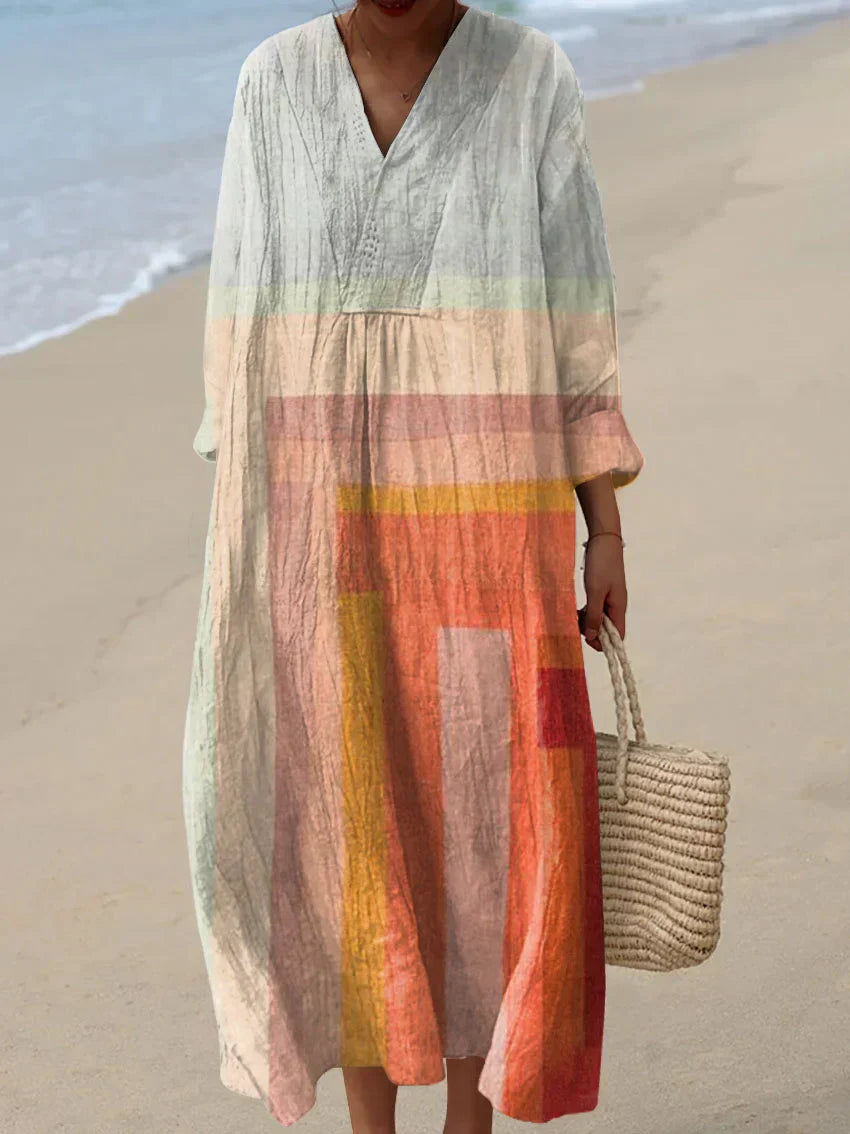 Ilona – Boho Gradient Maxi Dress for Women