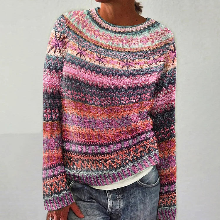 Maria – Vibrant Knit Sweater for Women