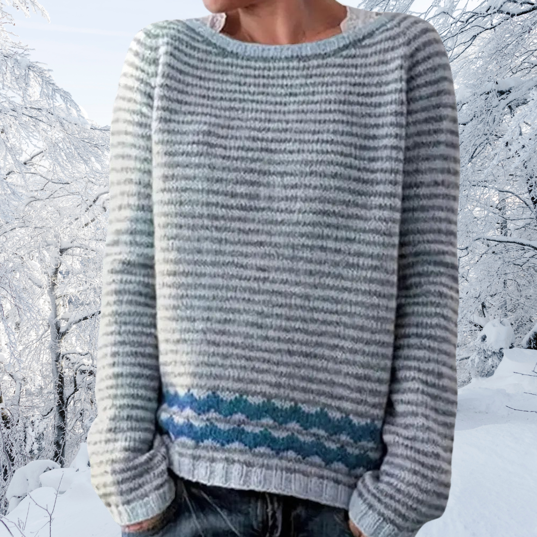 Aveline – Striped Knit Sweater for Women