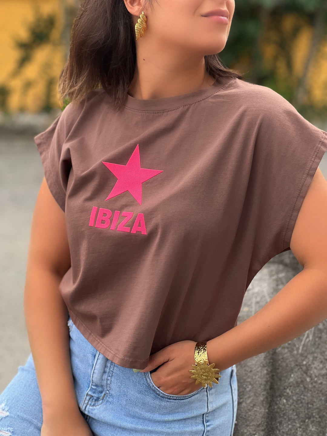 Fflu – Ibiza Graphic Muscle Tee for Women