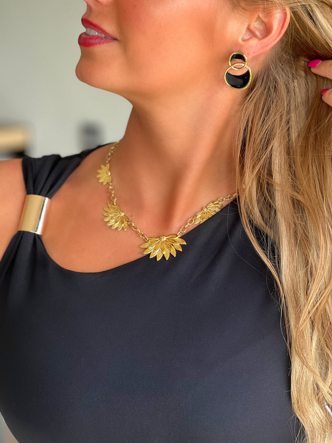 Adekemi – Dual Tone Sculpted Stud Earrings