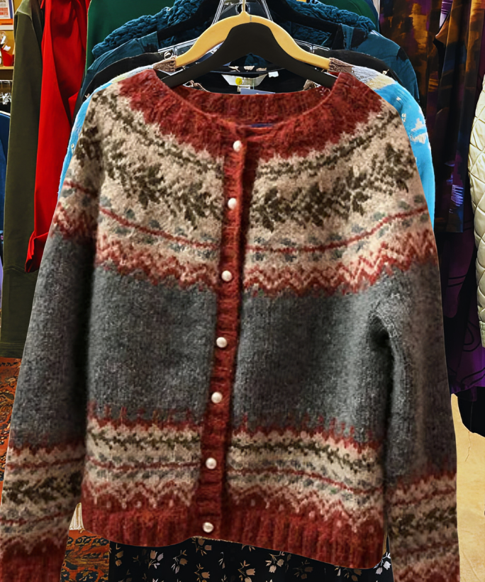 Basha – Nordic Knit Cardigan for Women