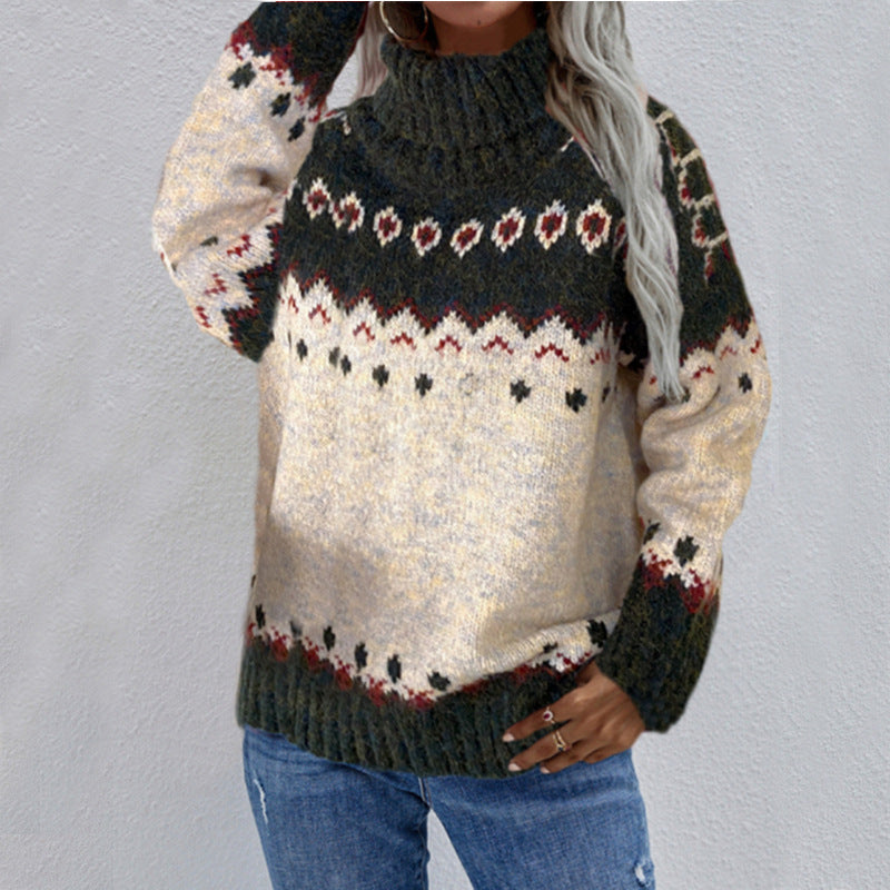 Vera – Cozy Patterned Knit Sweater for Women
