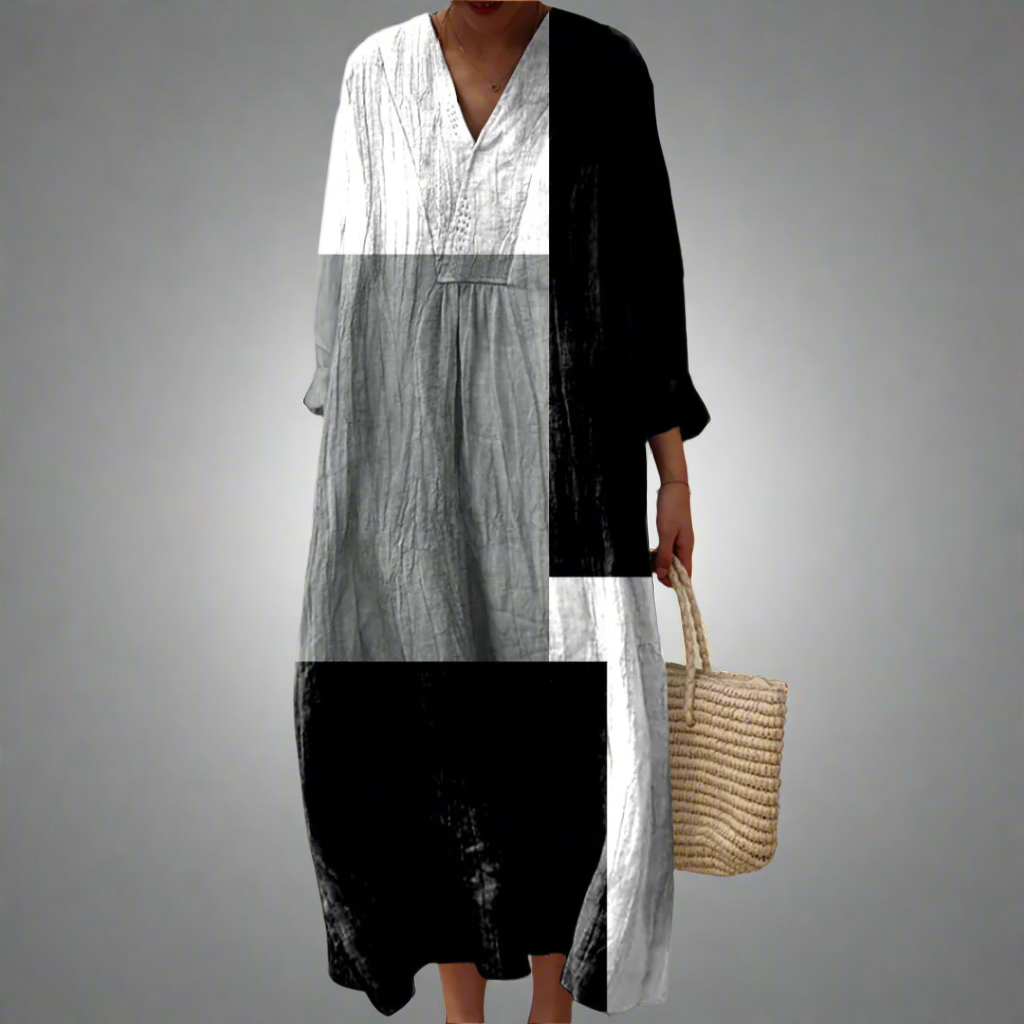 Marzena – Monochrome Muse Maxi Dress