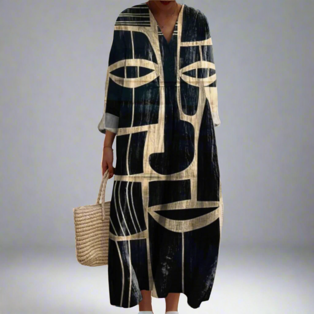 Milena – Abstract Muse Maxi Dress