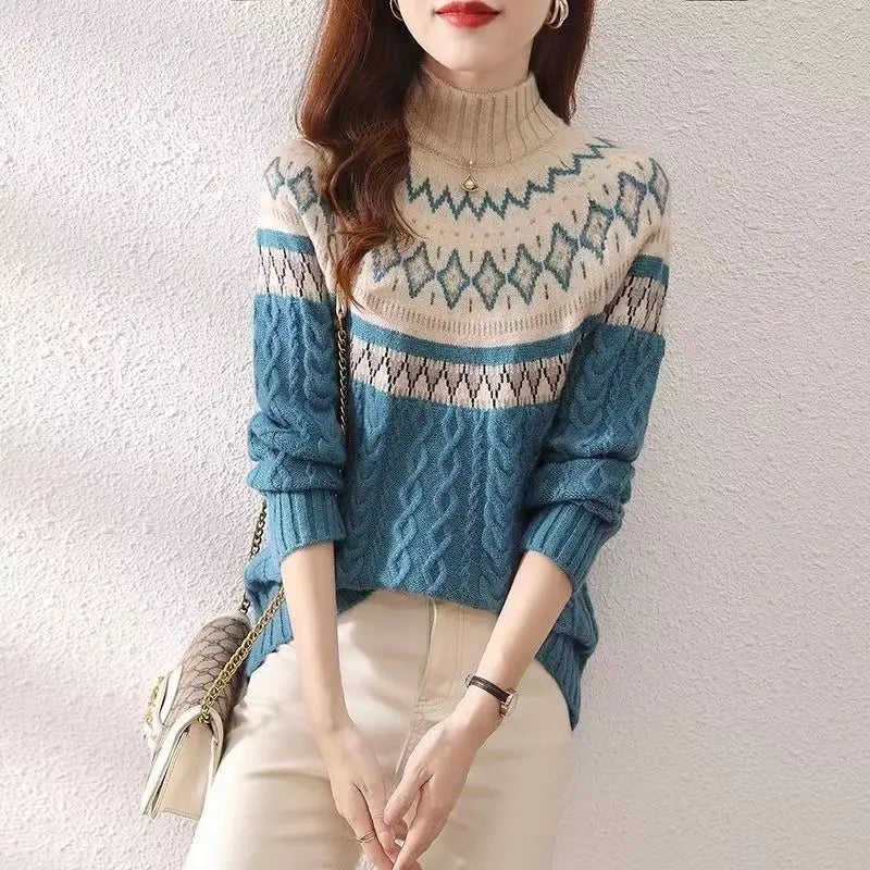 Jemfine – Elegant Knit Sweater for Women