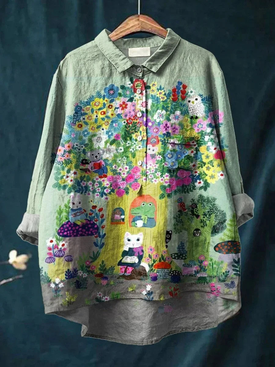 Mylo – Enchanted Forest Shirt for Women