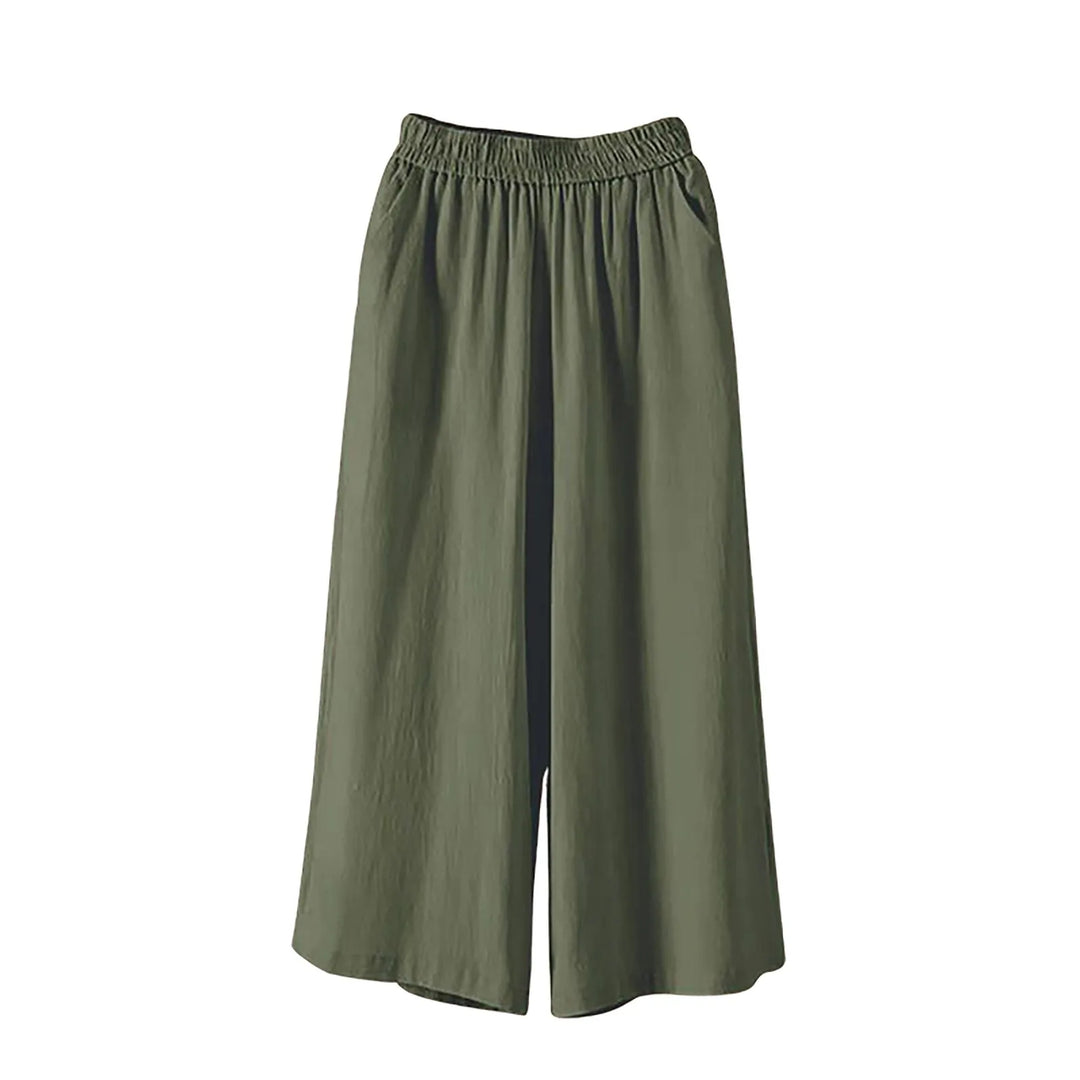 Evana – Breezy Wide-Leg Cotton Culottes for Women