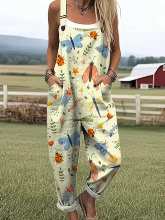 Floryn — Butterfly Meadow Overalls for Women