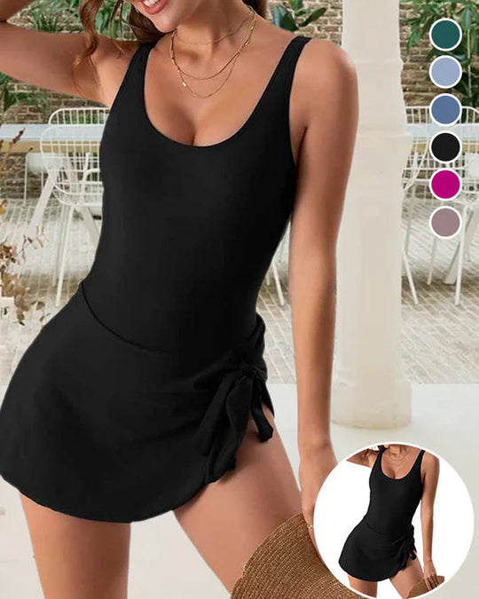 Greet – Side-Tie Swim Dress