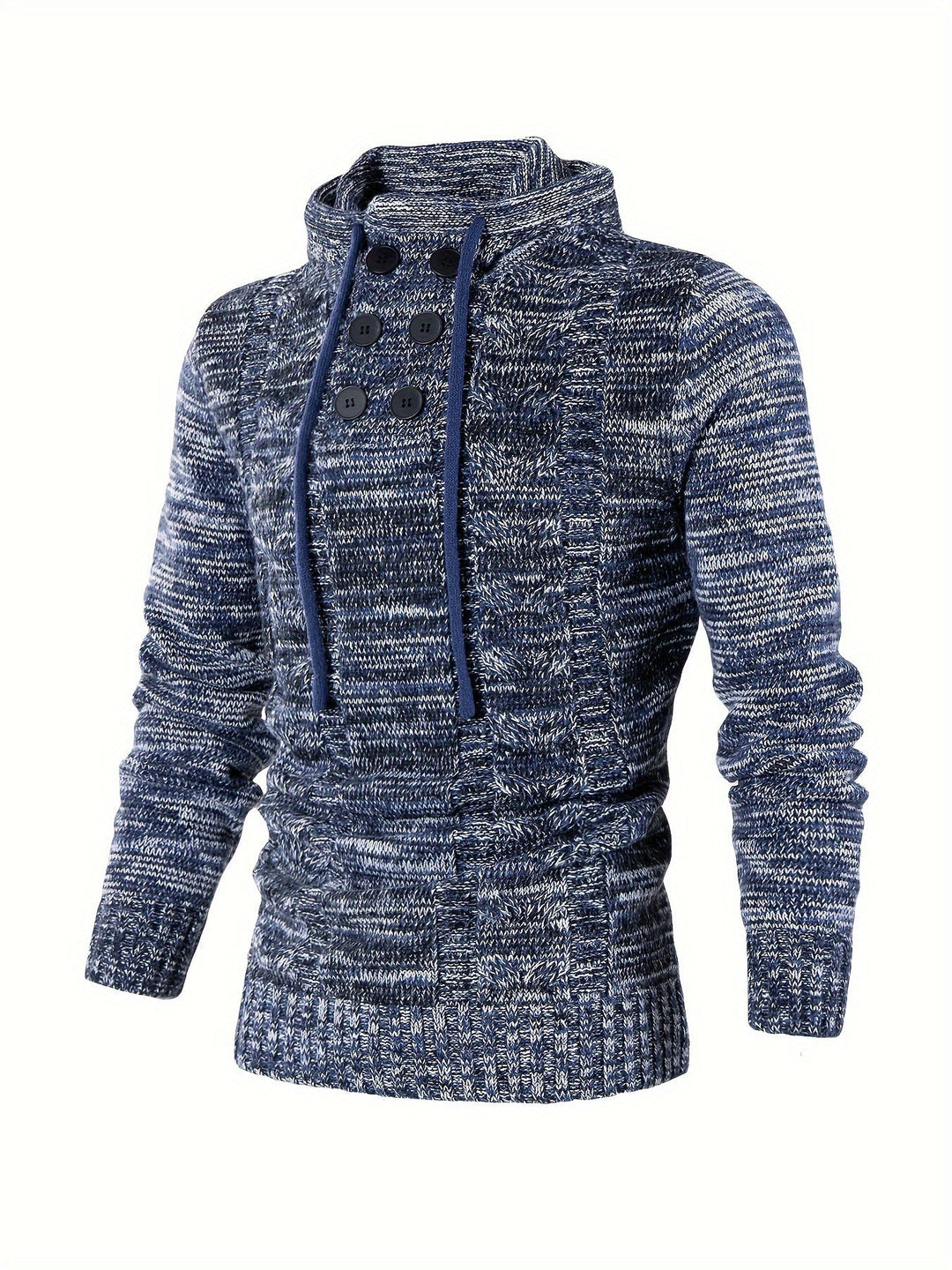 Aiden – Knit Hooded Pullover for Men