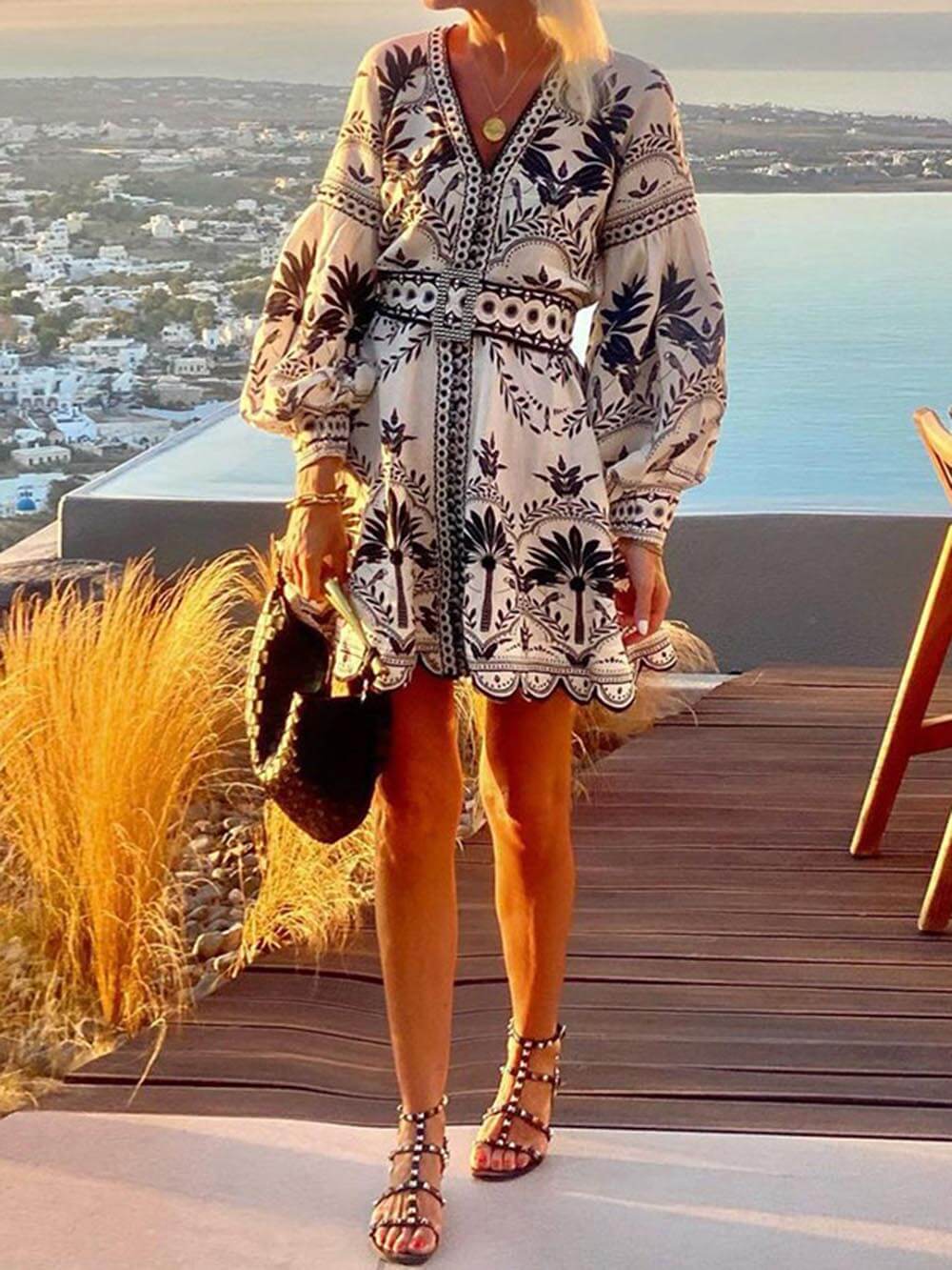Maya | Loose Dress with Luxurious Print