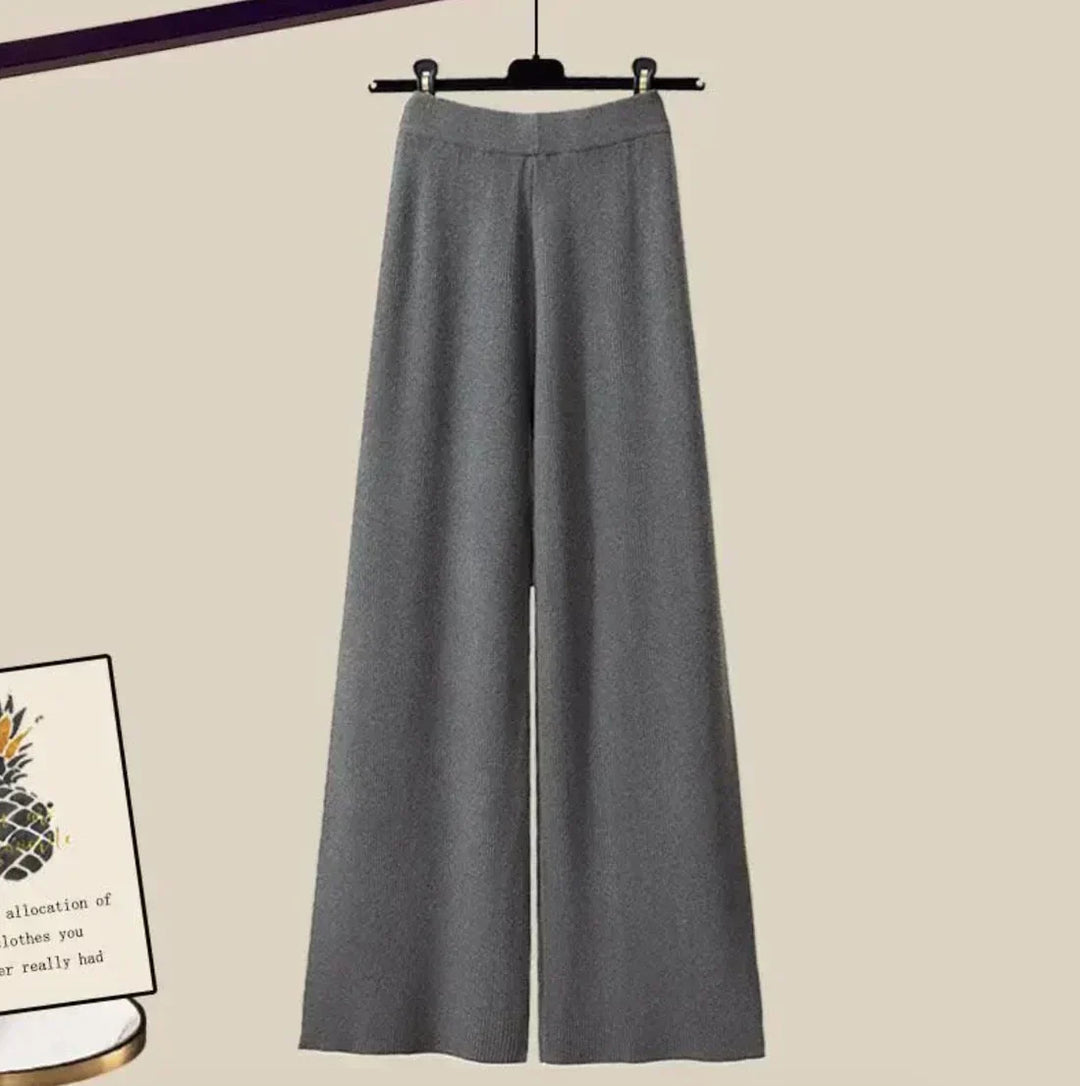 Cymara – Three-Piece Layered Knit & Shirt Skirt Set for Women