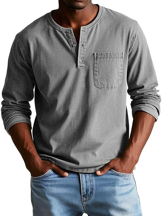 George – Casual Henley Shirt for Men