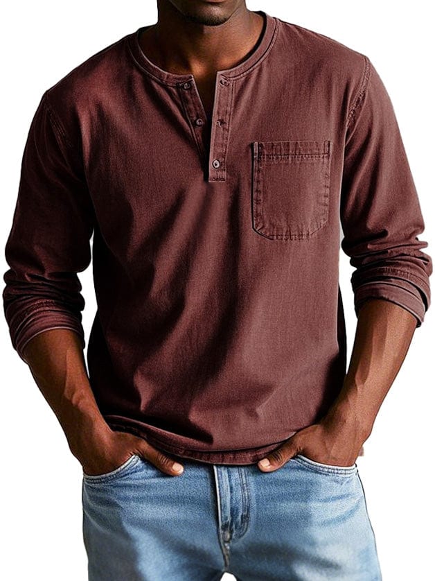 George – Casual Henley Shirt for Men
