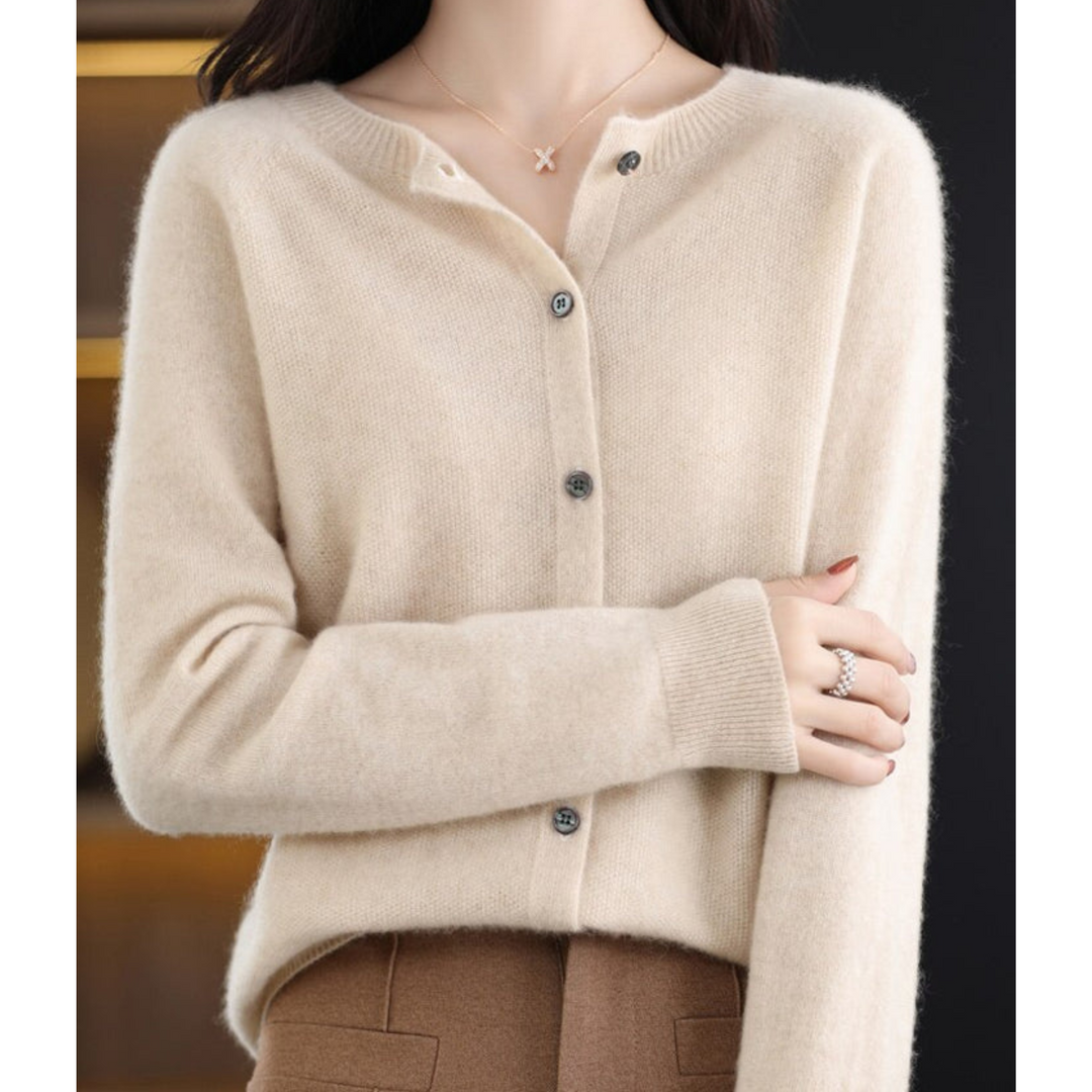 Amira – Soft Knit Button Cardigan for Women