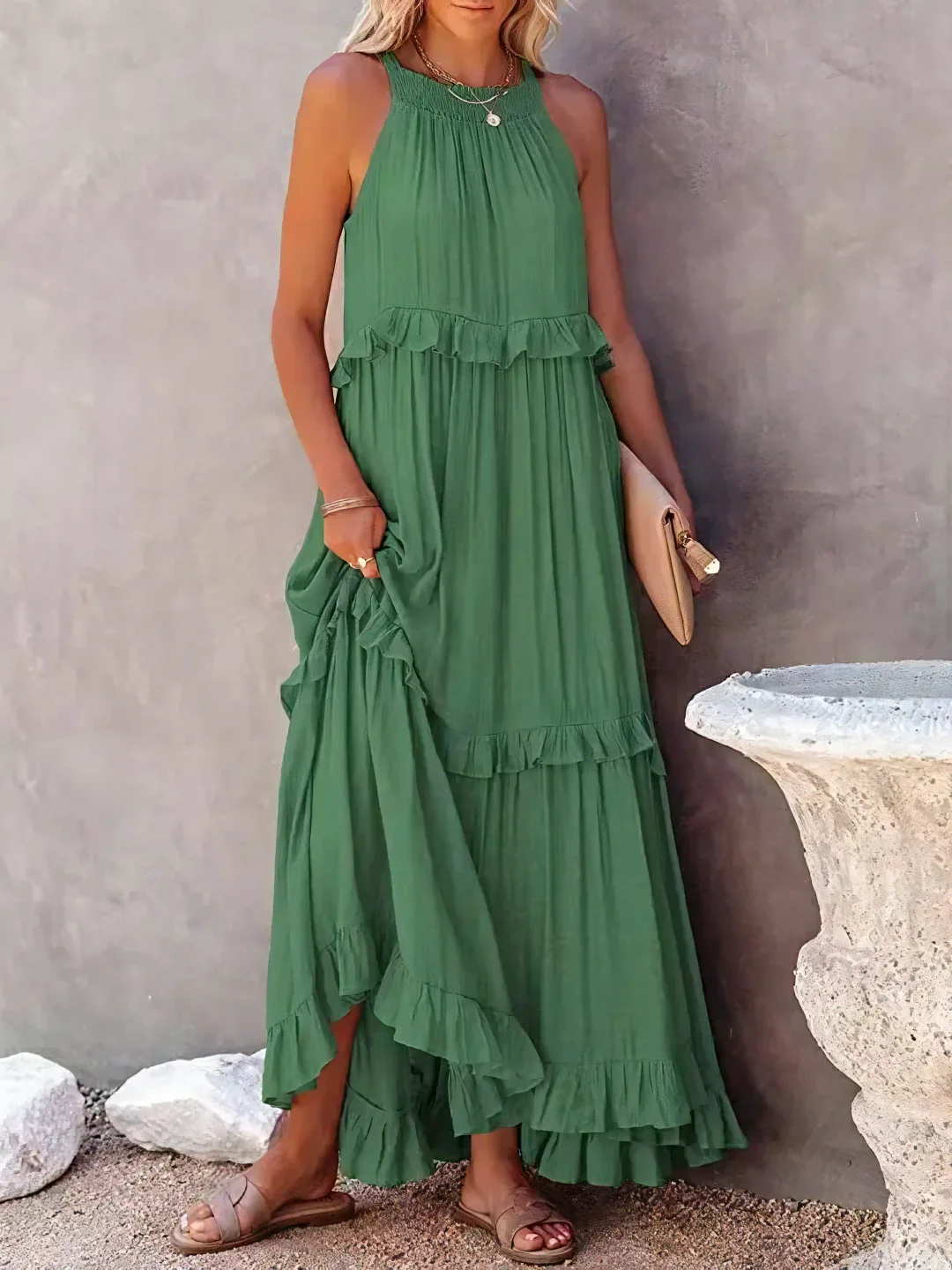 Delaney – Tiered Boho Maxi Dress for Women