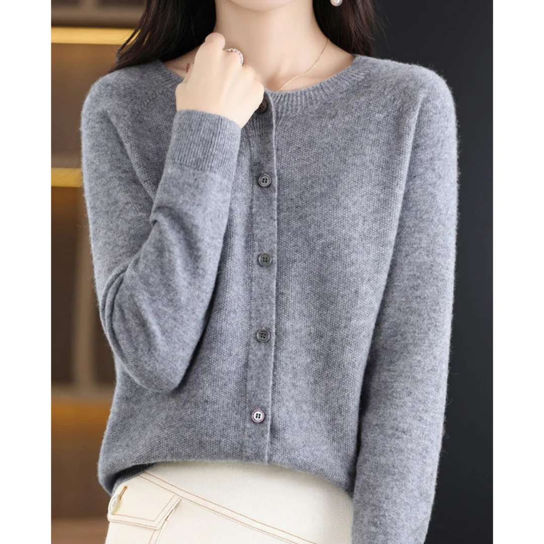 Amira – Soft Knit Button Cardigan for Women