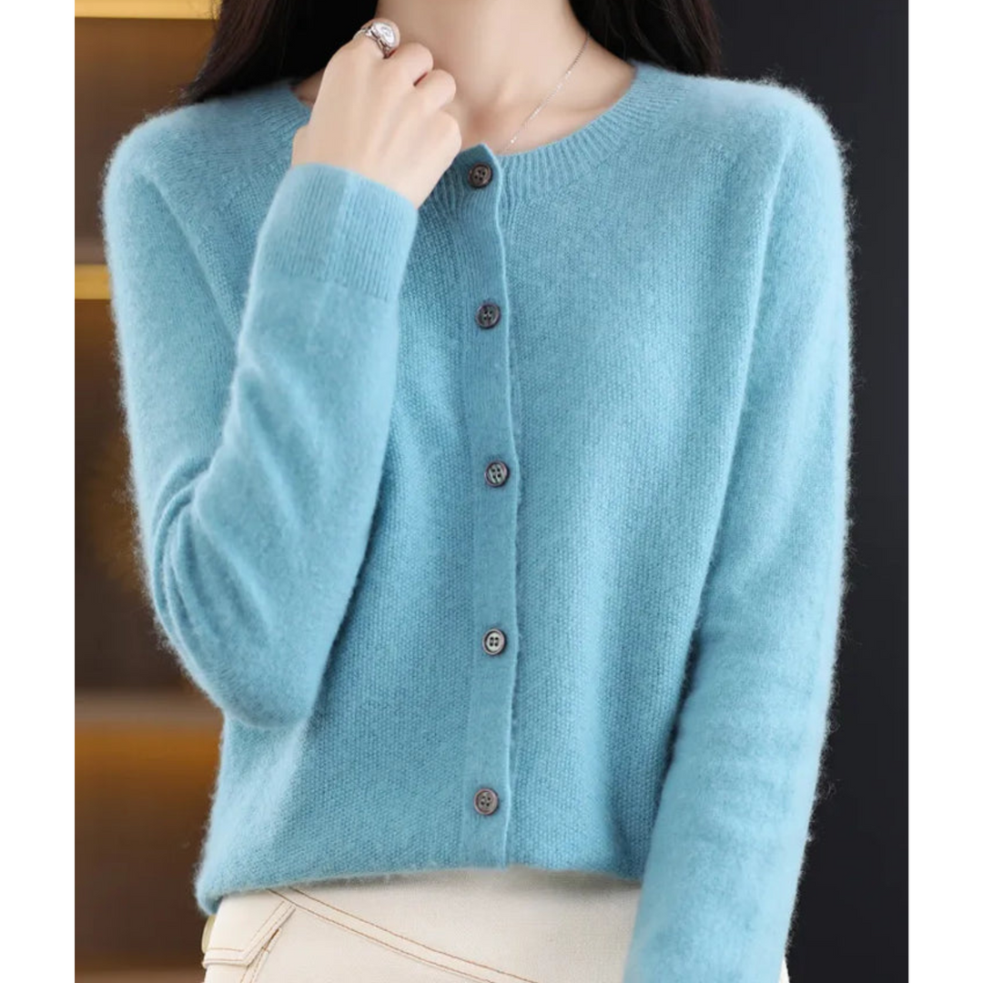 Amira – Soft Knit Button Cardigan for Women