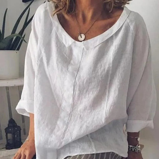 Margarethe – Lightweight Linen Blouse for Women