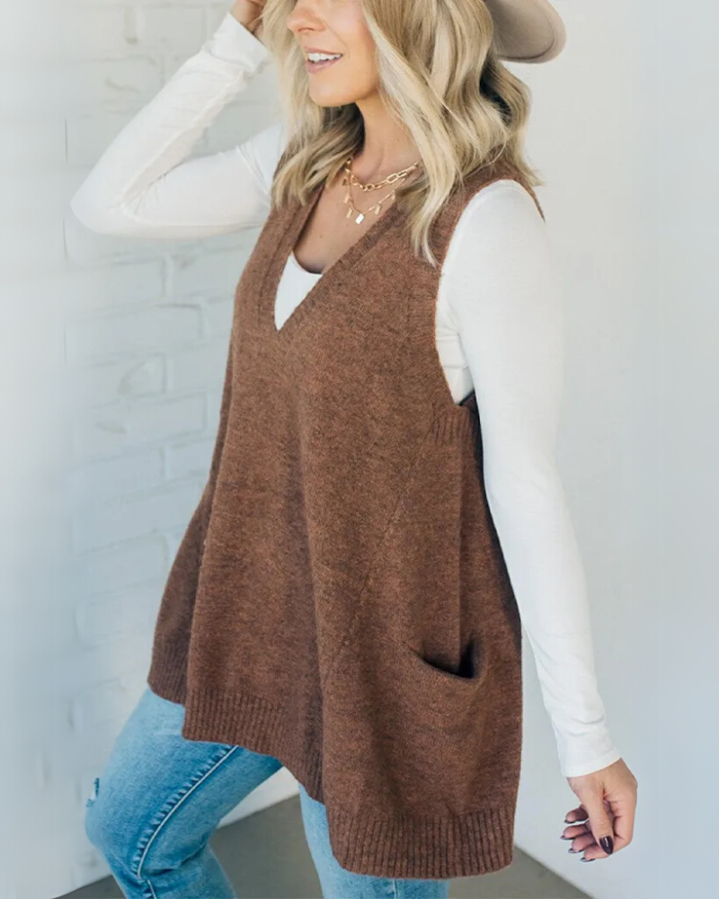 Dianne – Sleeveless Knit Tunic for Women