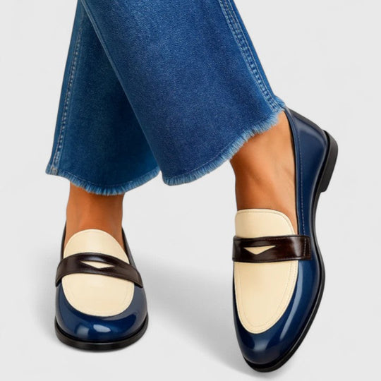 Mary Kay – Sophisticated Tri-Tone Leather Loafers for Women