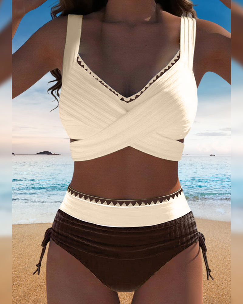 Coraline – High-Waist Elegance Bikini Set