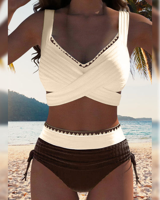 Coraline – High-Waist Elegance Bikini Set