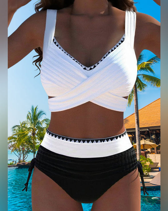 Coraline – High-Waist Elegance Bikini Set