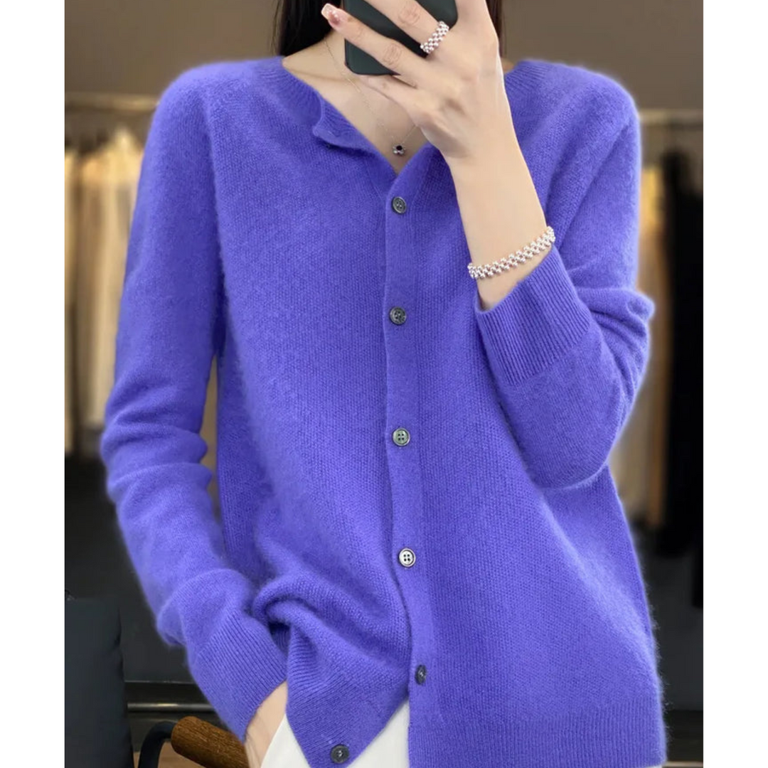 Amira – Soft Knit Button Cardigan for Women