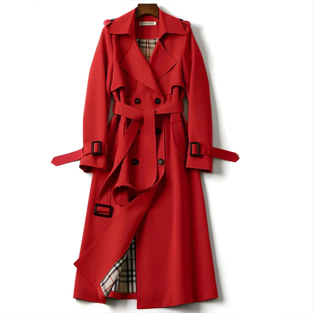 Elodie – Double-Breasted Trench Coat for Women