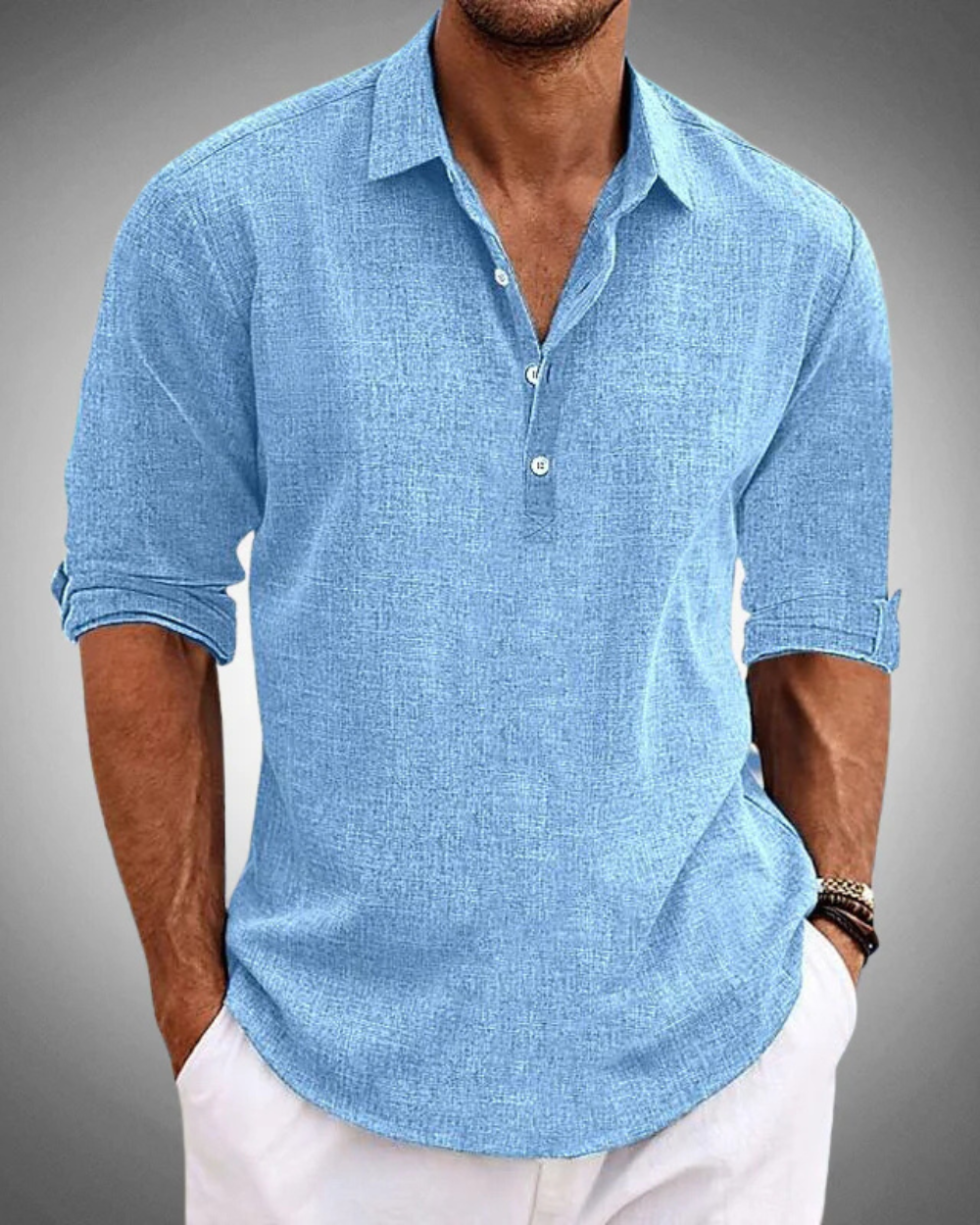 Zeyno – Half-Zip Knit Shirt for Men