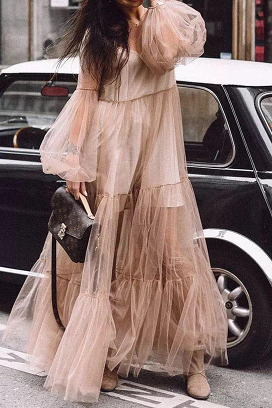 Alisa – Layered Tulle Statement Dress