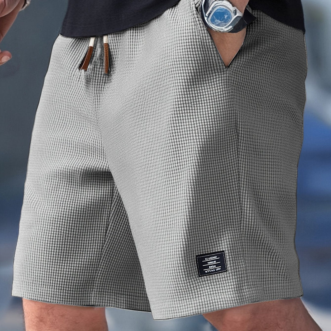 Morzen – Textured Drawstring Shorts for Men