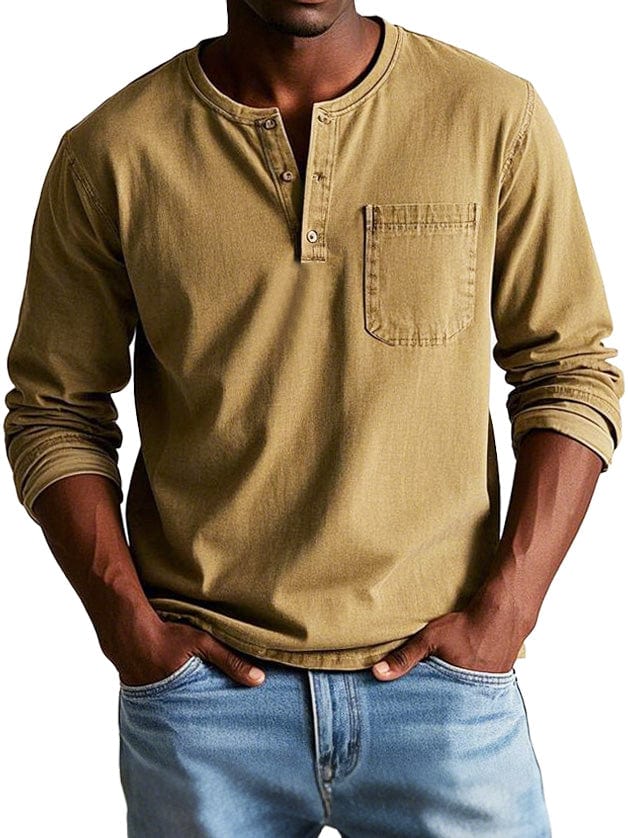 George – Casual Henley Shirt for Men