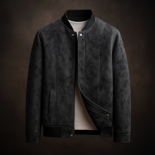 Elijah – Suede Bomber Jacket for Men