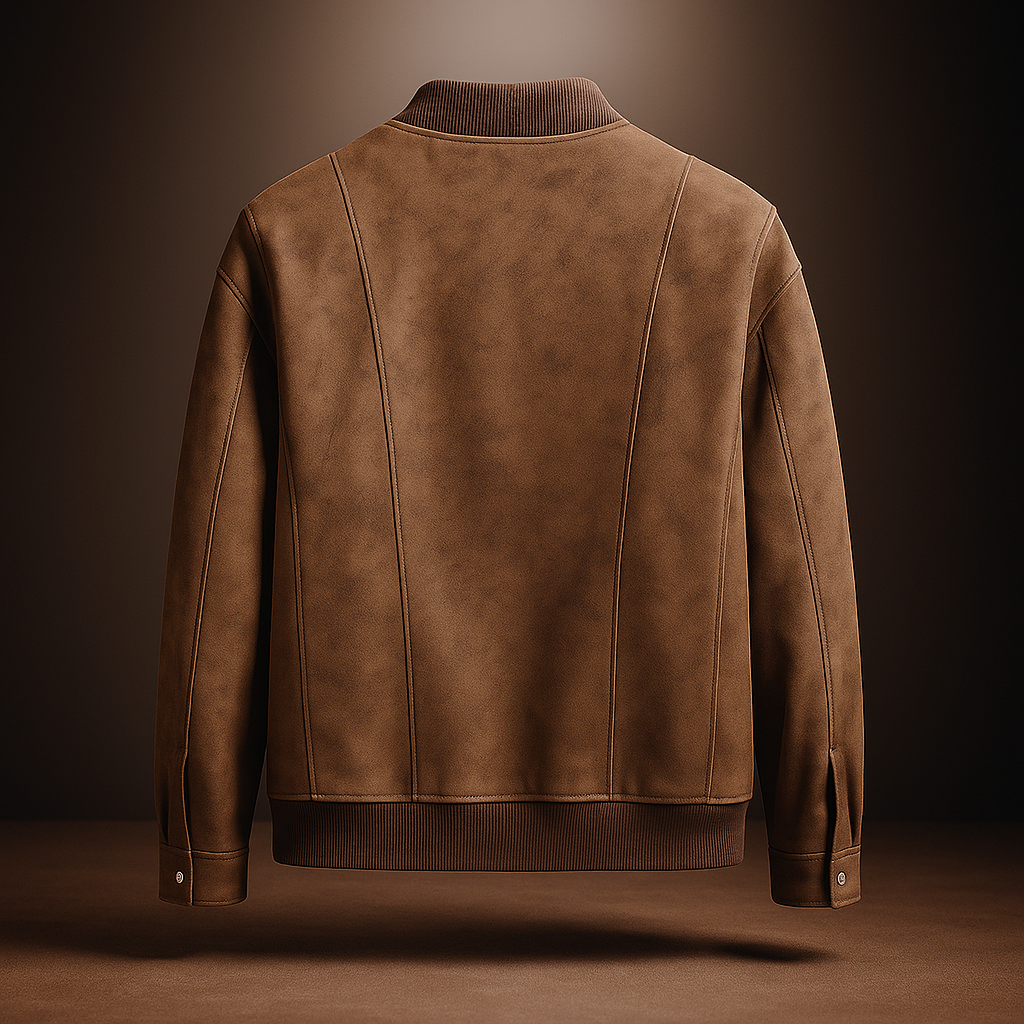Elijah – Suede Bomber Jacket for Men