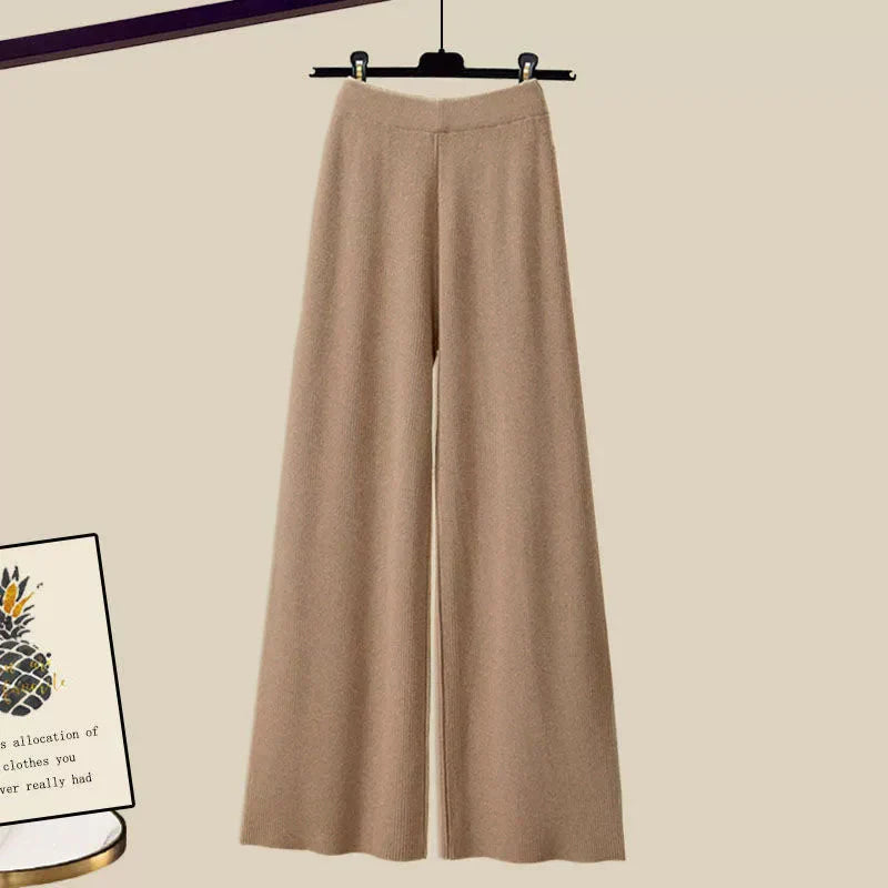 Cymara – Three-Piece Layered Knit & Shirt Skirt Set for Women
