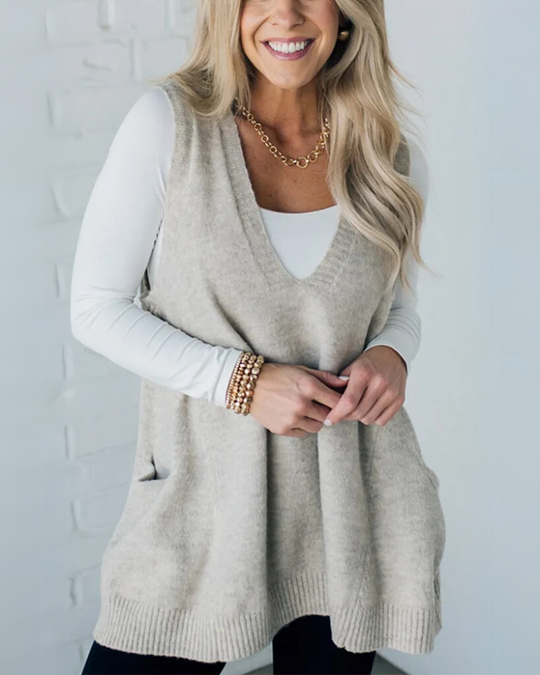 Dianne – Sleeveless Knit Tunic for Women
