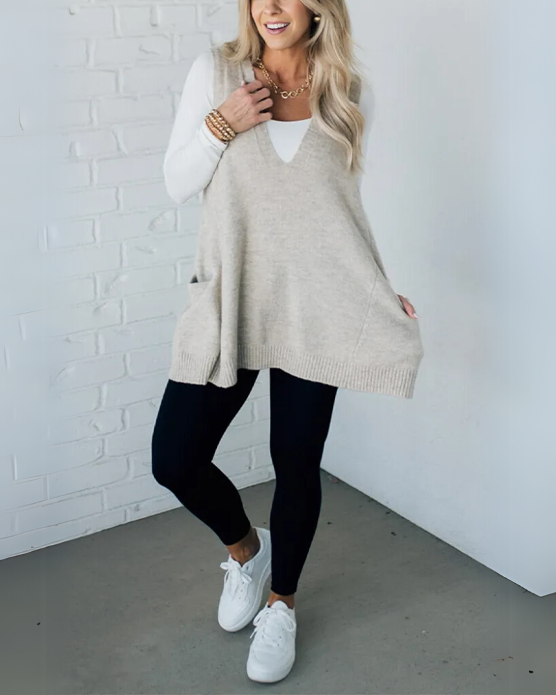Dianne – Sleeveless Knit Tunic for Women