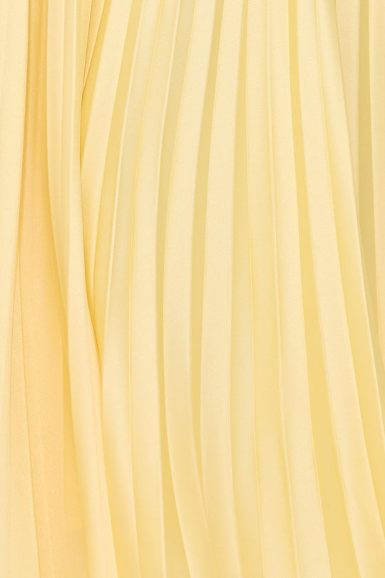 Azalea – Pleated Back-Tie Midi Dress