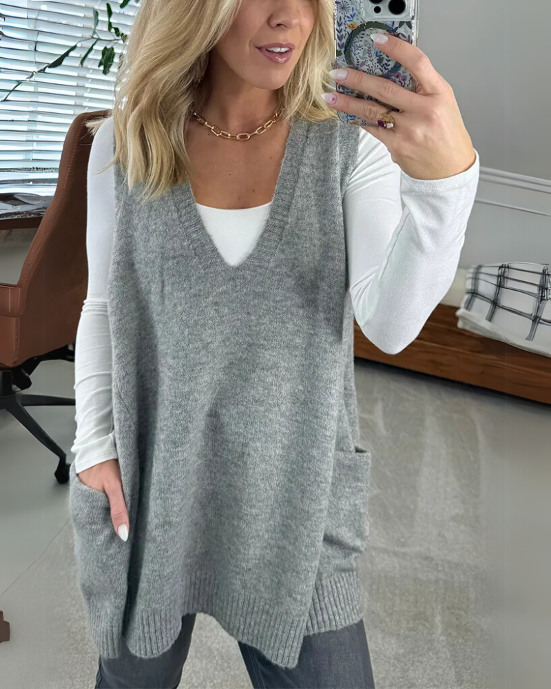 Dianne – Sleeveless Knit Tunic for Women