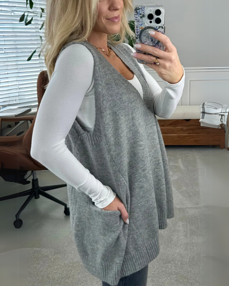 Dianne – Sleeveless Knit Tunic for Women