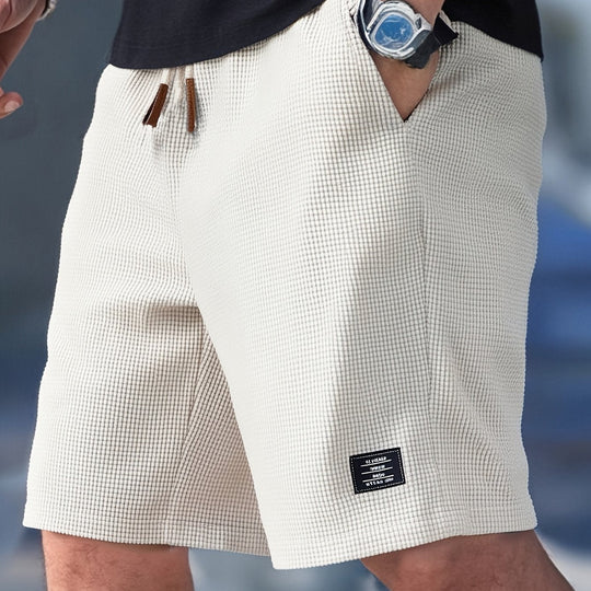 Morzen – Textured Drawstring Shorts for Men