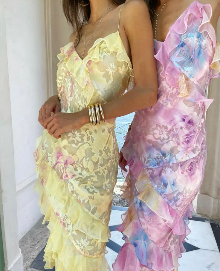 Fioretta – Asymmetrical Floral Ruffle Gown for Women