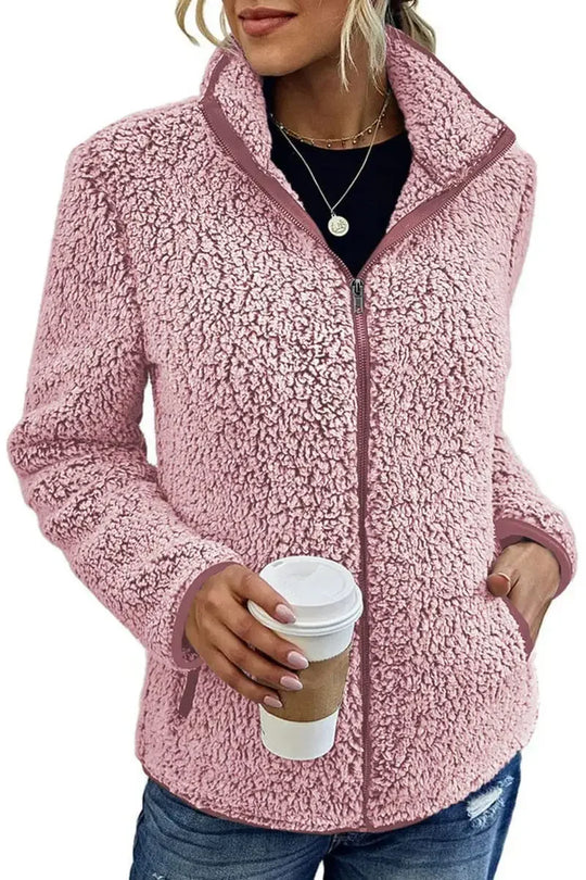 Avery – Cozy Sherpa Zip Jacket for Women