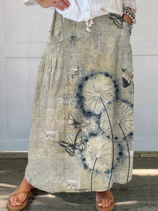 Mirela – Bohemian Floral Maxi Skirt for Women