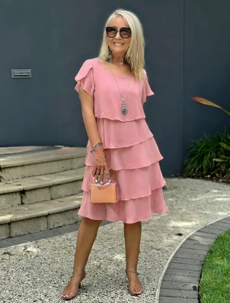 Diana – Tiered Chiffon Layer Dress