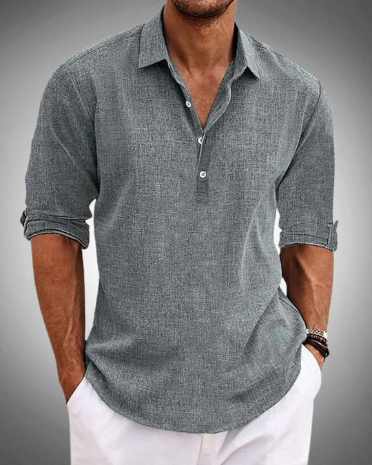 Zeyno – Half-Zip Knit Shirt for Men